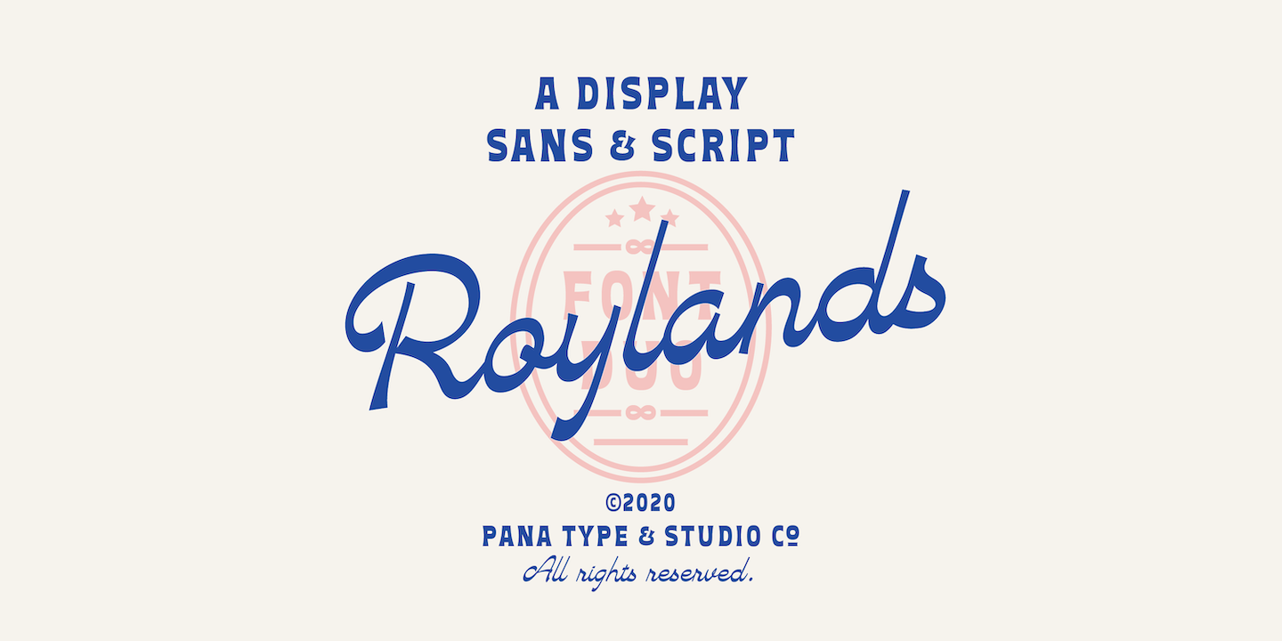 Schriftart Roylands Font Duo